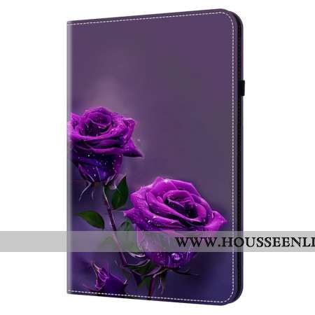 Étui Xiaomi Pad 7 / 7 Pro Roses Violettes