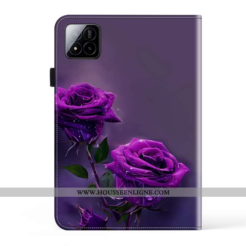 Étui Xiaomi Pad 7 / 7 Pro Roses Violettes