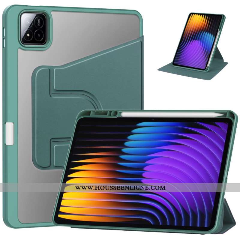 Étui Xiaomi Pad 7 / Pad 7 Pro Effet Cuir avec Support Rotatif à
