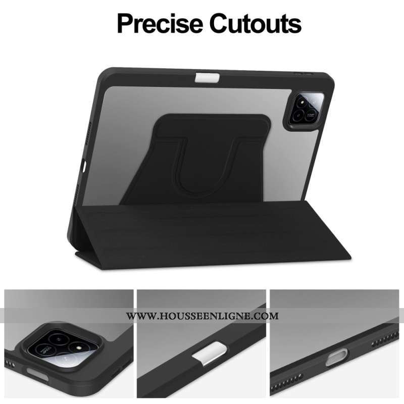 Étui Xiaomi Pad 7 / Pad 7 Pro Effet Cuir avec Support Rotatif à