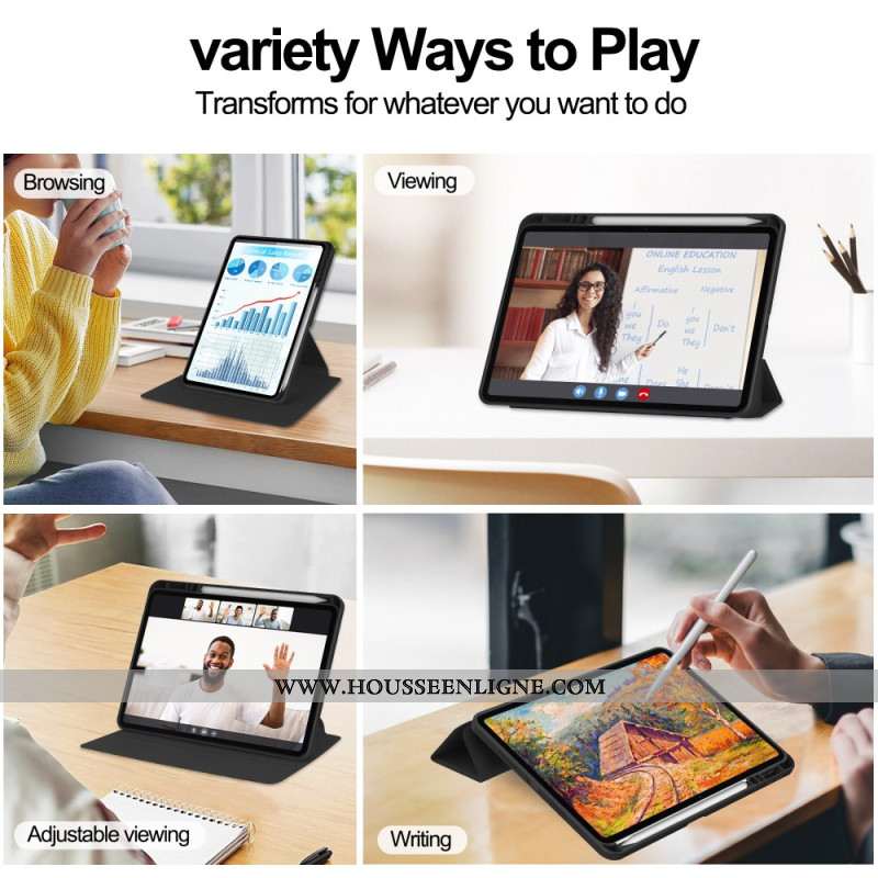 Étui Xiaomi Pad 7 / Pad 7 Pro Effet Cuir avec Support Rotatif à