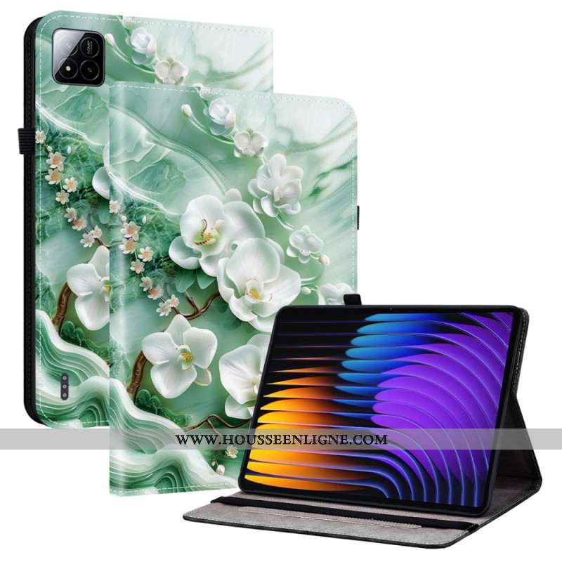 Étui Xiaomi Pad 7 / Pad 7 Pro Fleurs de Jade