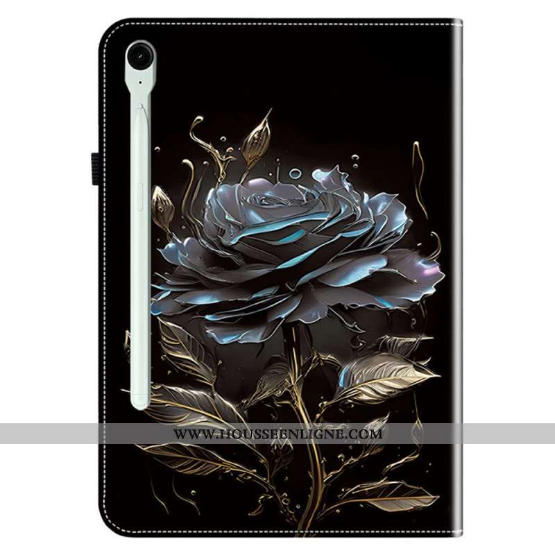 Étui de protection élégant pour Samsung Galaxy Tab S10 FE Plus Rose Noire