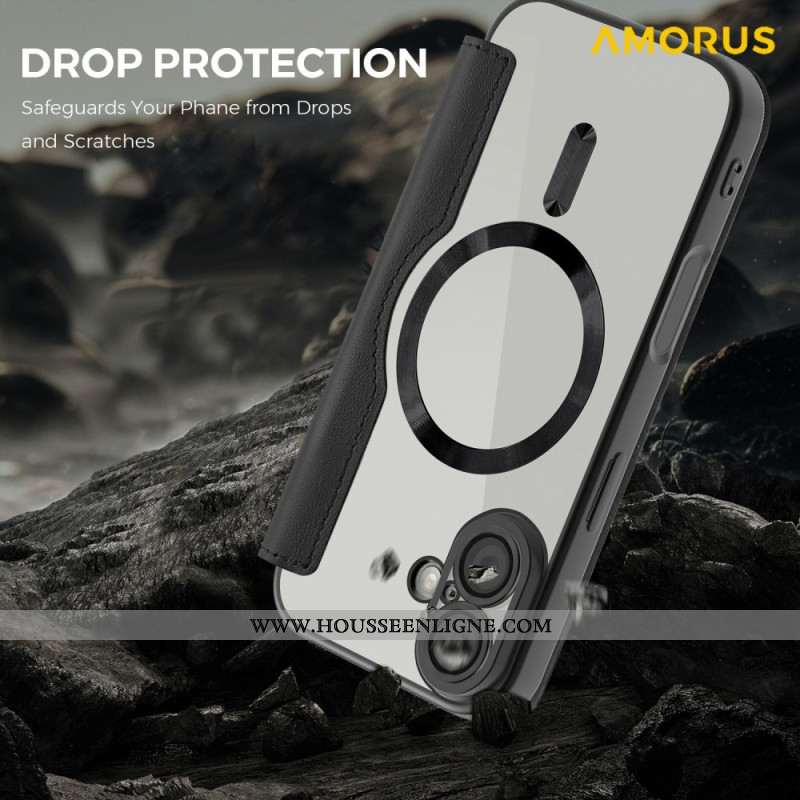 Étui iPhone 17 Compatible MagSafe avec Porte-Cartes RFID