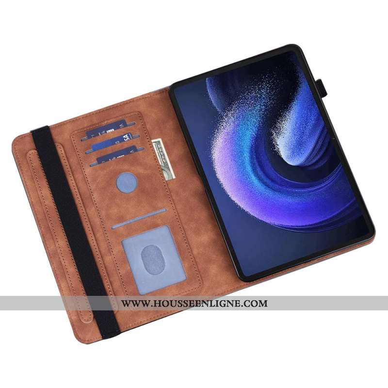 Étui pour Xiaomi Pad 6 avec Fonction Portefeuille et Support