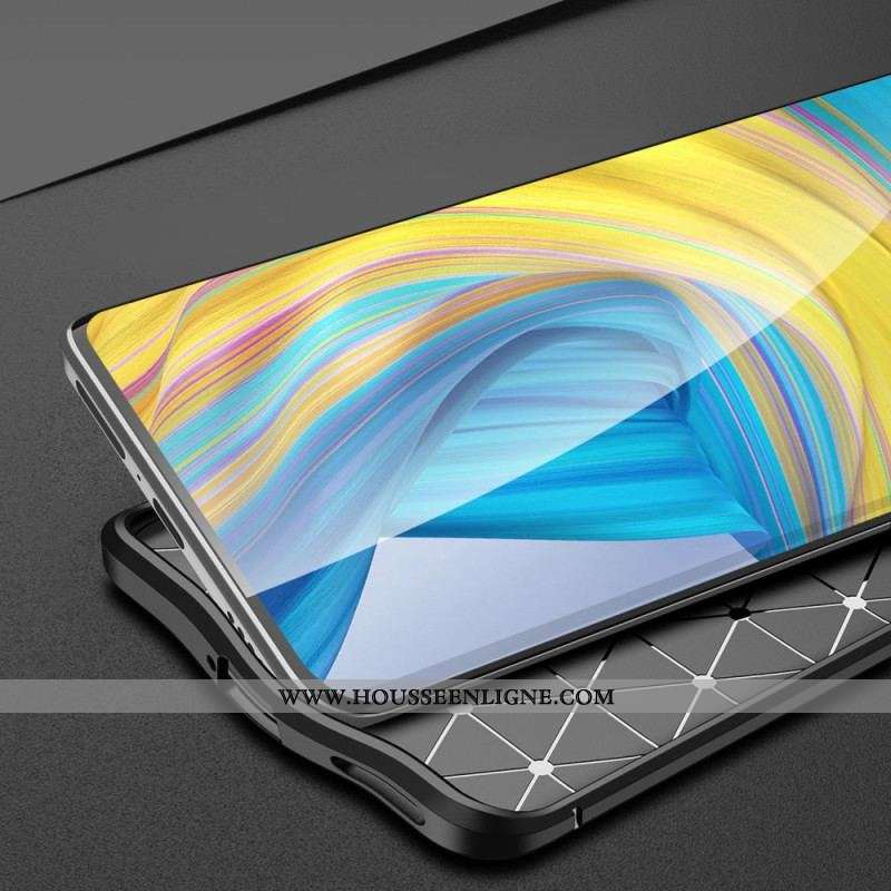 Coque Huawei Mate 50 Pro Effet Cuir Litchi Double Line