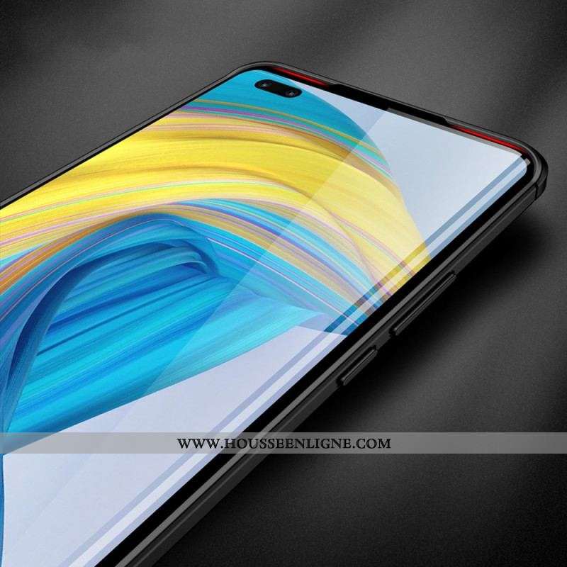 Coque Huawei Mate 50 Pro Effet Cuir Litchi Double Line