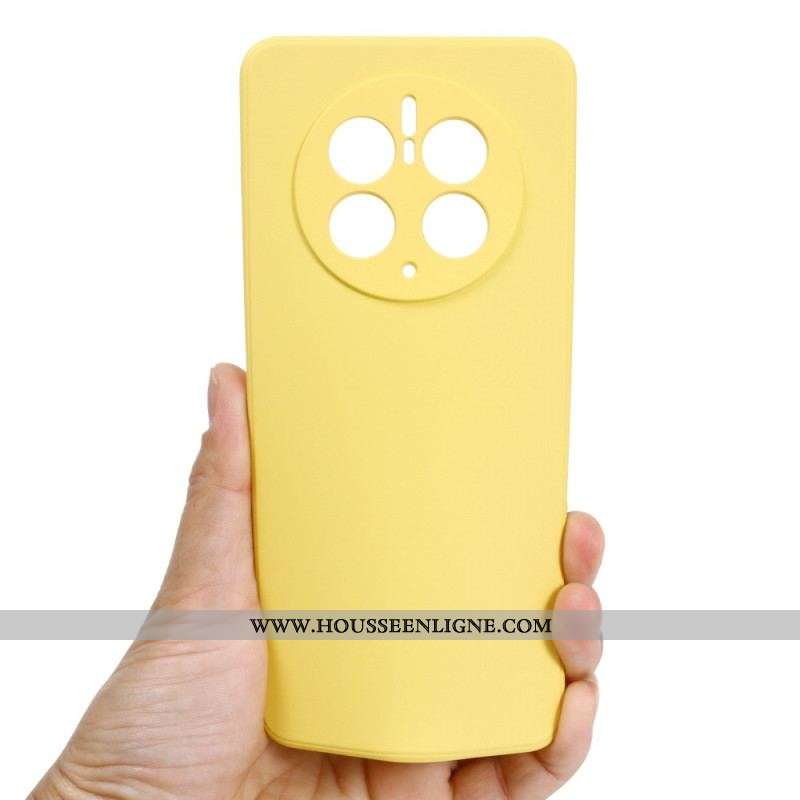 Coque Huawei Mate 50 Pro Silicone Liquide avec Lanière