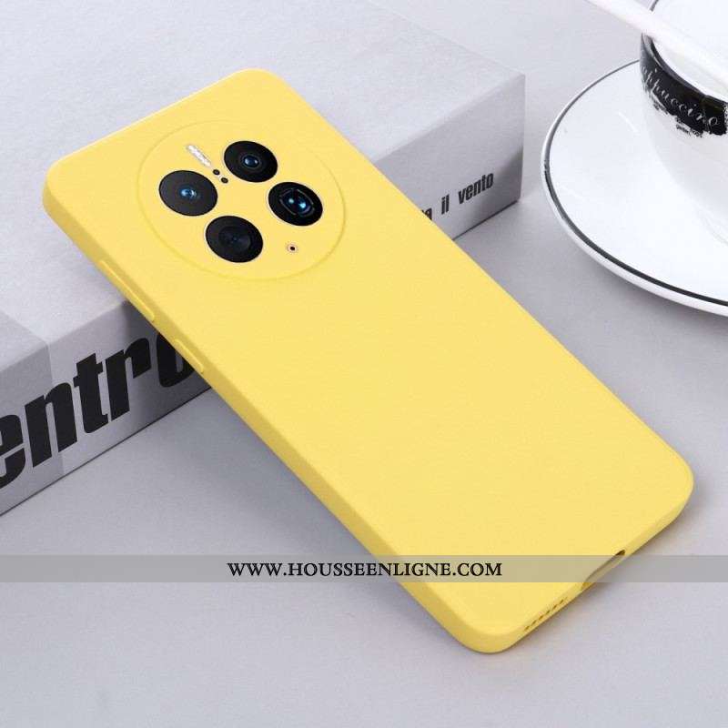 Coque Huawei Mate 50 Pro Silicone Liquide avec Lanière