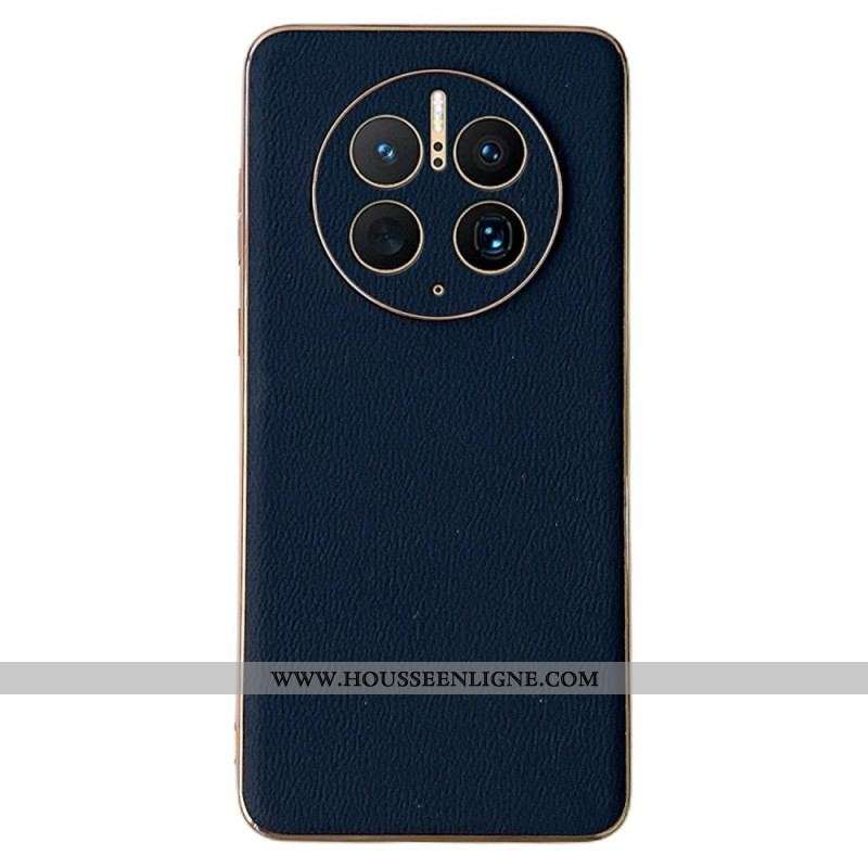 Coque Huawei Mate 50 Pro Véritable Cuir Élégance