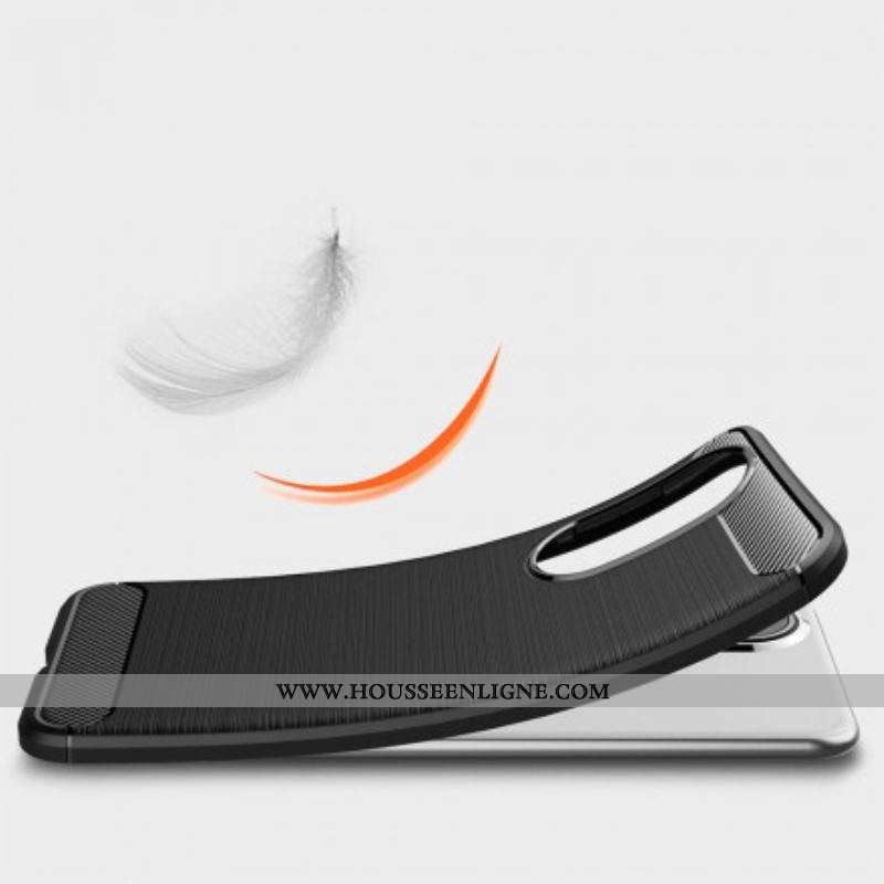 Coque Huawei P50 Fibre Carbone Brossée