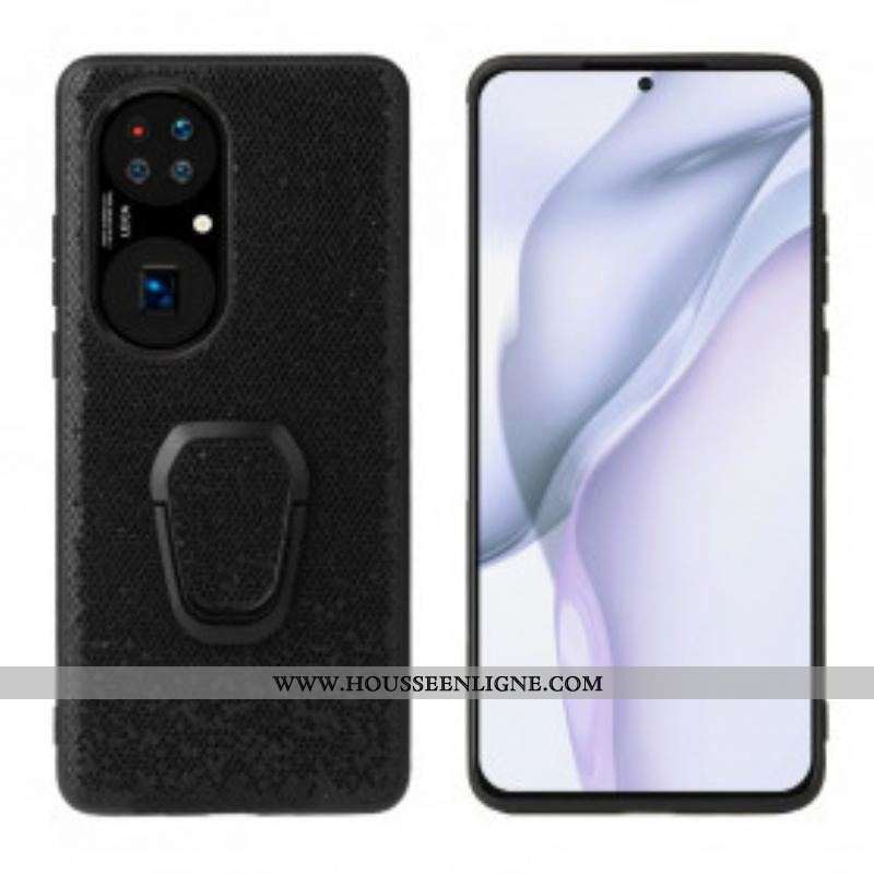 Coque Huawei P50 Paillettes Anneau-Support