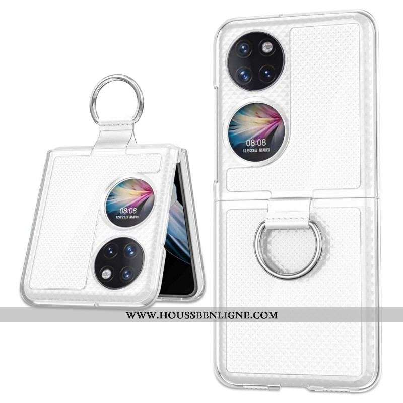 Coque Huawei P50 Pocket Anneau en Métal Color