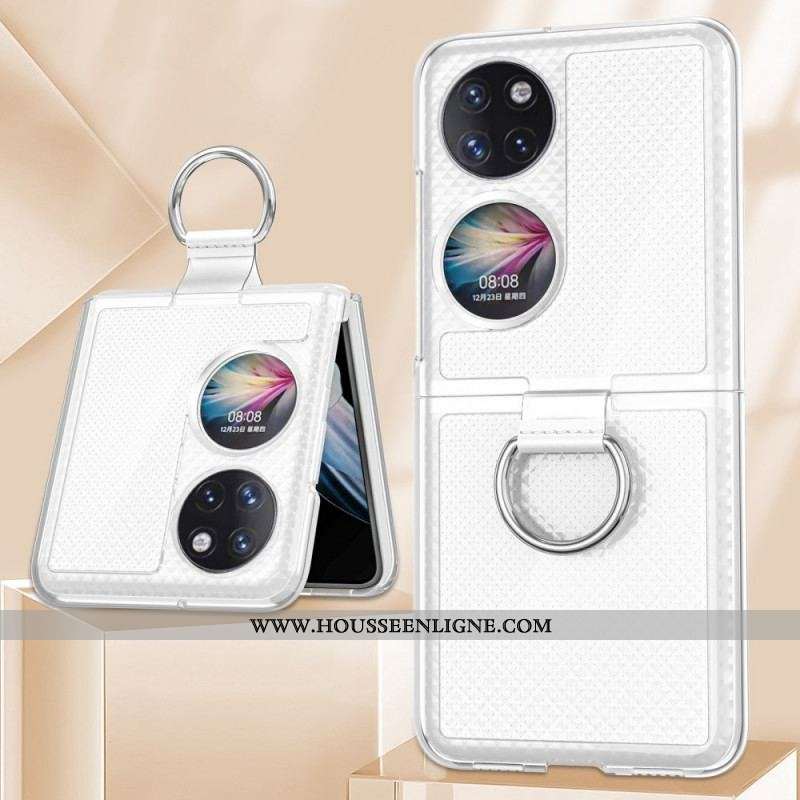 Coque Huawei P50 Pocket Anneau en Métal Color