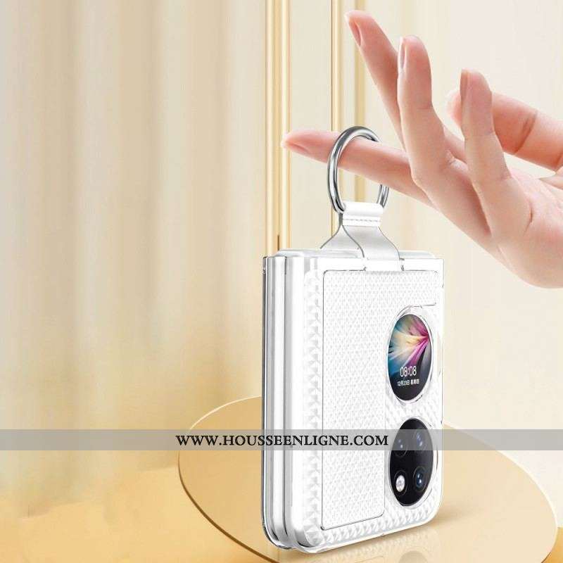 Coque Huawei P50 Pocket Anneau en Métal Color