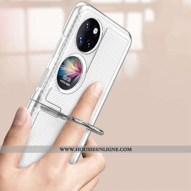 Coque Huawei P50 Pocket Anneau en Métal Color