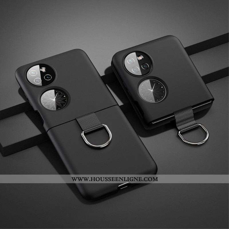 Coque Huawei P50 Pocket Anneau en Métal