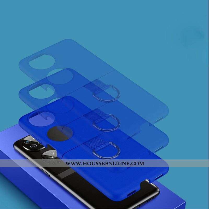 Coque Huawei P50 Pocket Anneau en Métal