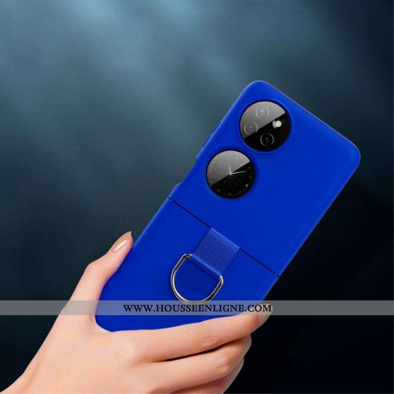 Coque Huawei P50 Pocket Anneau en Métal