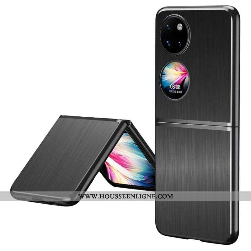 Coque Huawei P50 Pocket Effet Métal Brossé