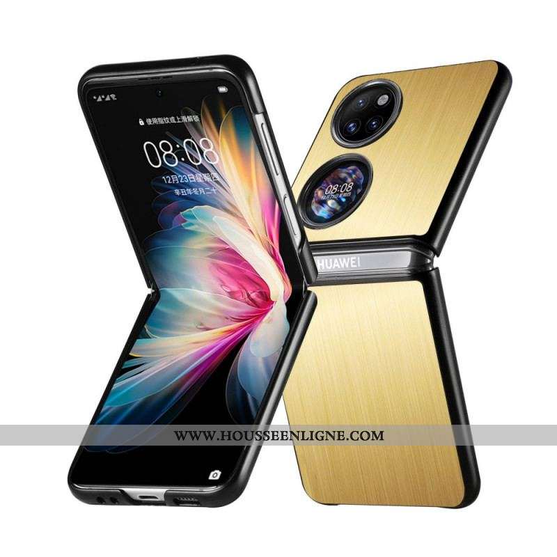 Coque Huawei P50 Pocket Effet Métal Brossé