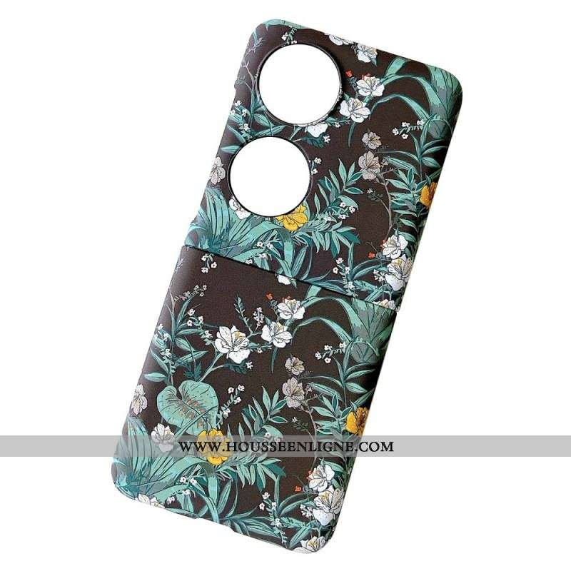 Coque Huawei P50 Pocket Fleurs