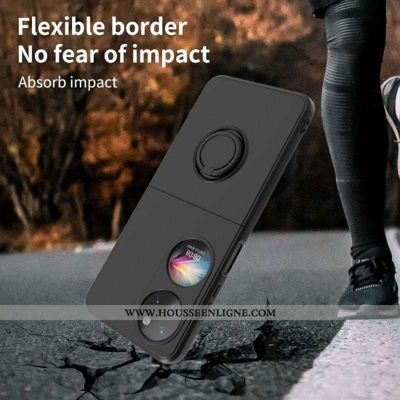 Coque Huawei P50 Pocket Mate avec Anneau-Support