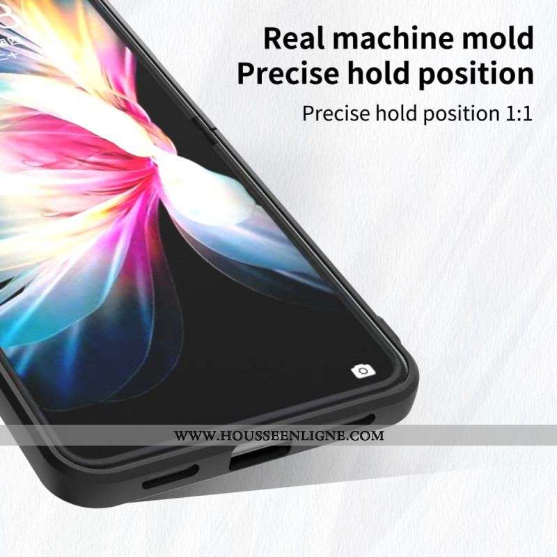 Coque Huawei P50 Pocket Silicone avec Anneau-Support