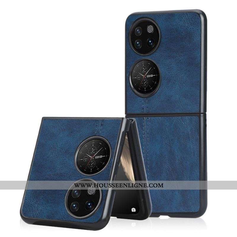 Coque Huawei P50 Pocket Simili Cuir Coutures