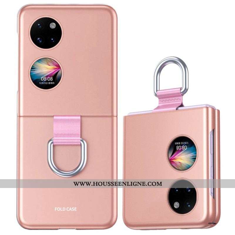 Coque Huawei P50 Pocket Skin-Touch avec Anneau