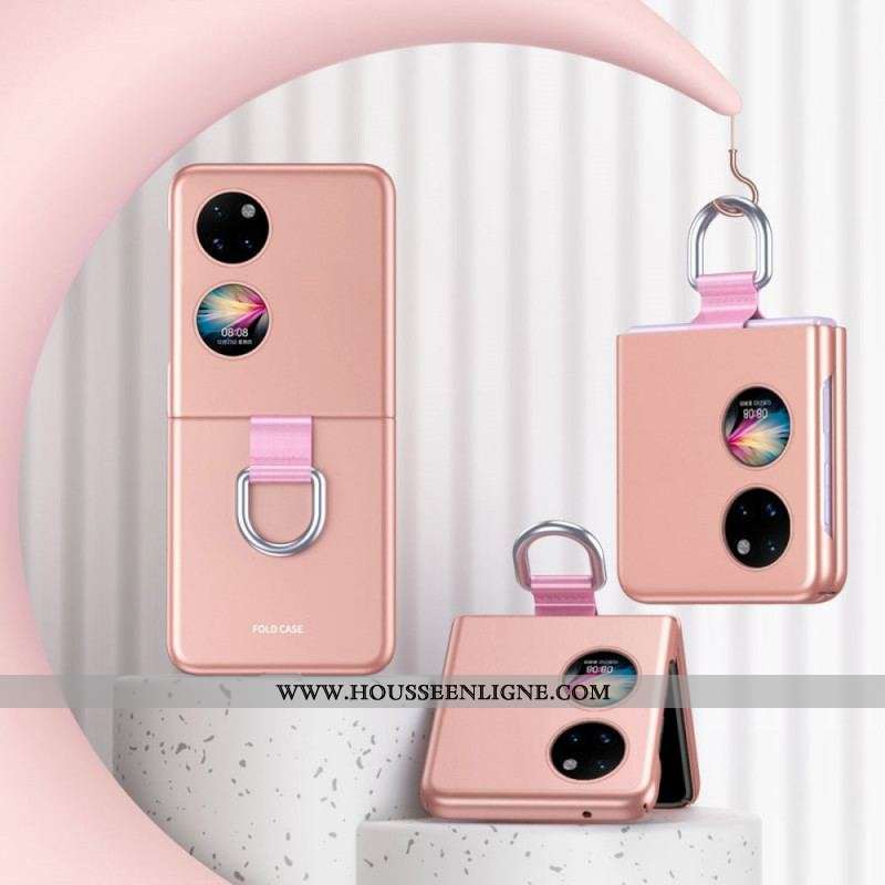 Coque Huawei P50 Pocket Skin-Touch avec Anneau