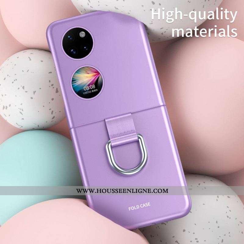 Coque Huawei P50 Pocket Skin-Touch avec Anneau