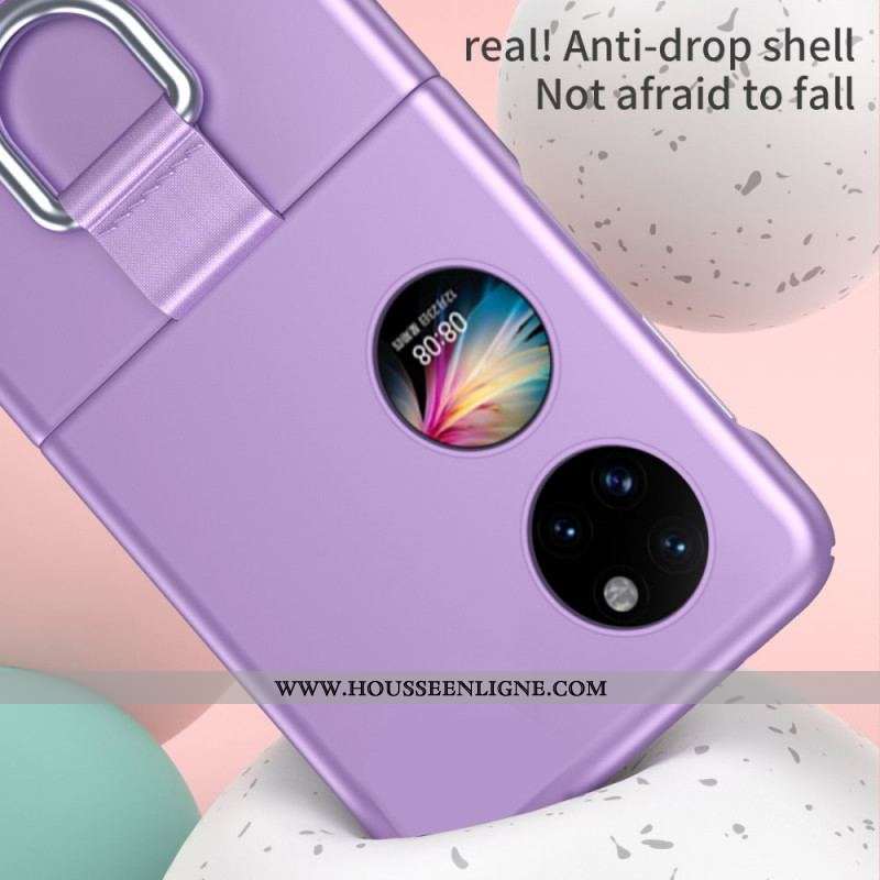 Coque Huawei P50 Pocket Skin-Touch avec Anneau