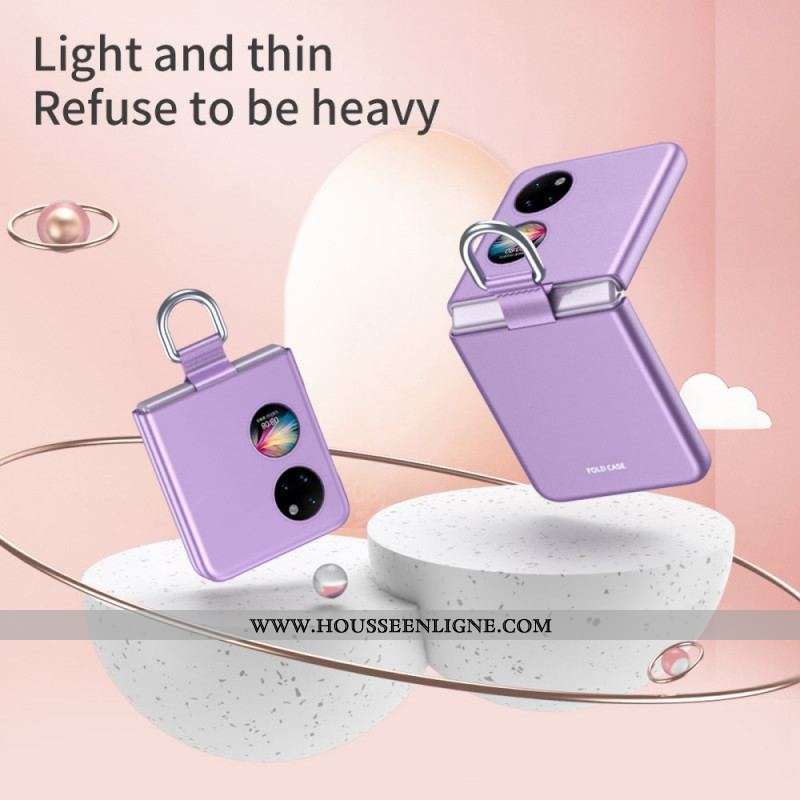 Coque Huawei P50 Pocket Skin-Touch avec Anneau