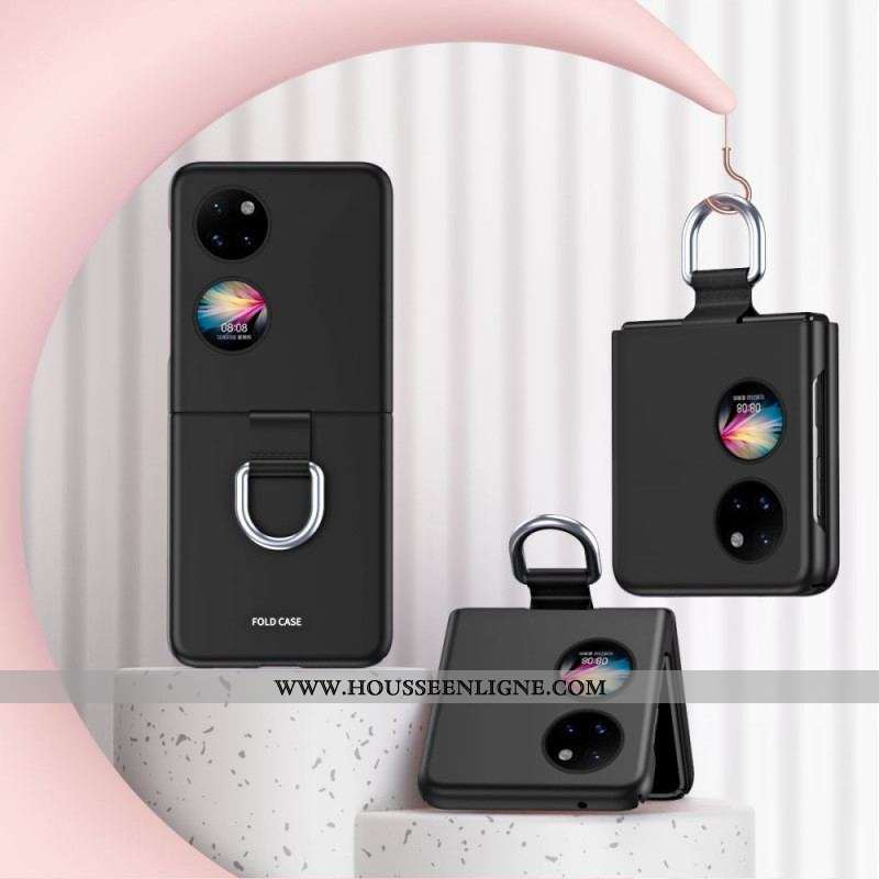 Coque Huawei P50 Pocket Skin-Touch avec Anneau