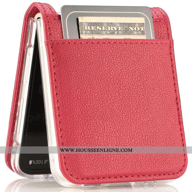 Coque Huawei P50 Pocket Texture Cuir Porte Carte