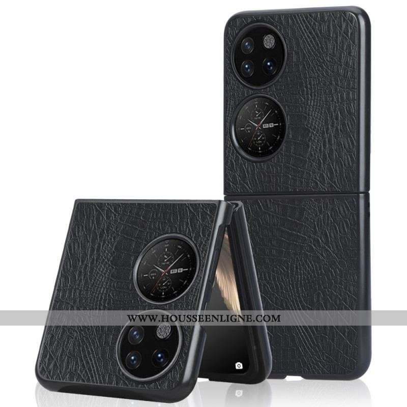 Coque Huawei P50 Pocket Texture Peau de Crocodile