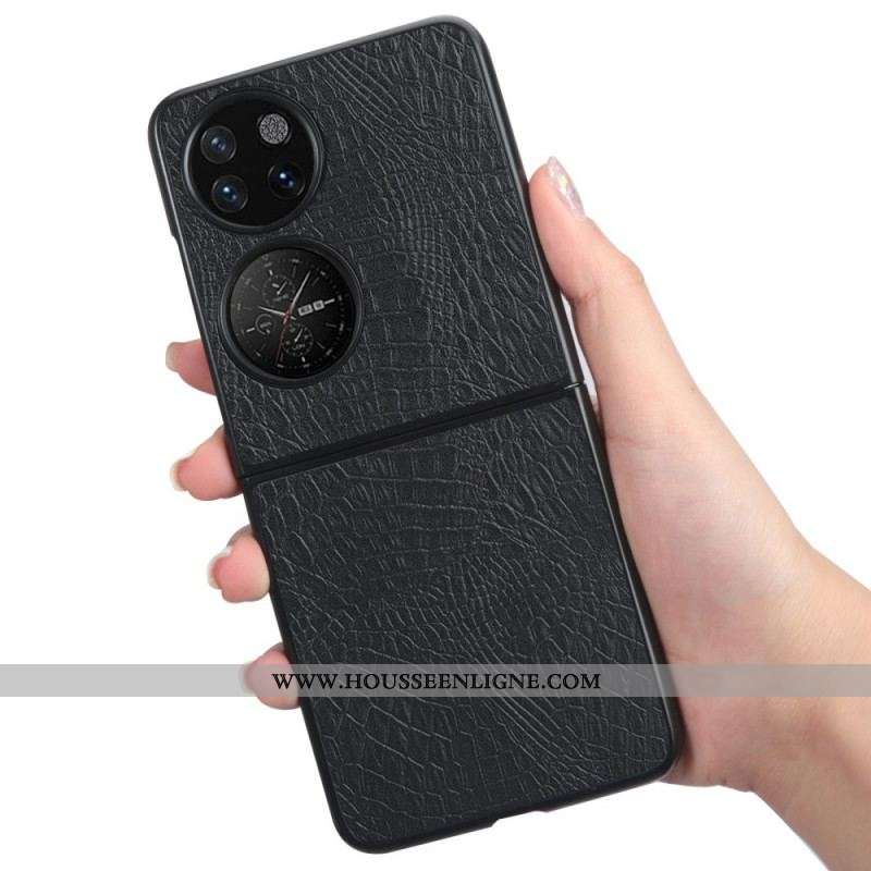 Coque Huawei P50 Pocket Texture Peau de Crocodile