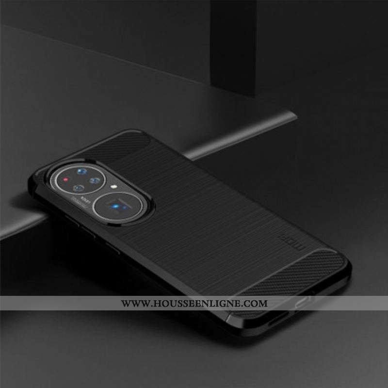 Coque Huawei P50 Pro Fibre Carbone Brossée MOFI