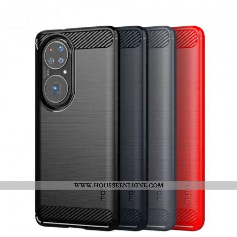 Coque Huawei P50 Pro Fibre Carbone Brossée MOFI