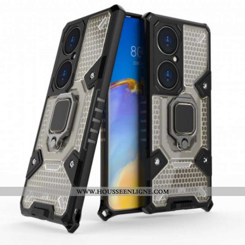 Coque Huawei P50 Pro Hybride Résistante Style Nid d'Abeille