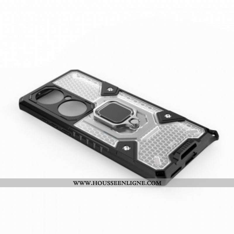 Coque Huawei P50 Pro Hybride Résistante Style Nid d'Abeille