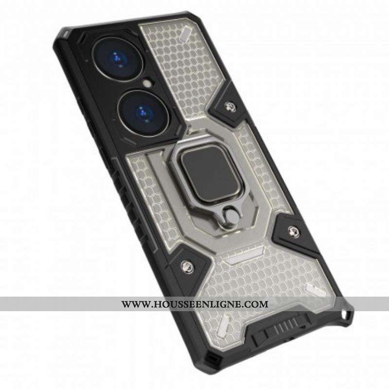 Coque Huawei P50 Pro Hybride Résistante Style Nid d'Abeille