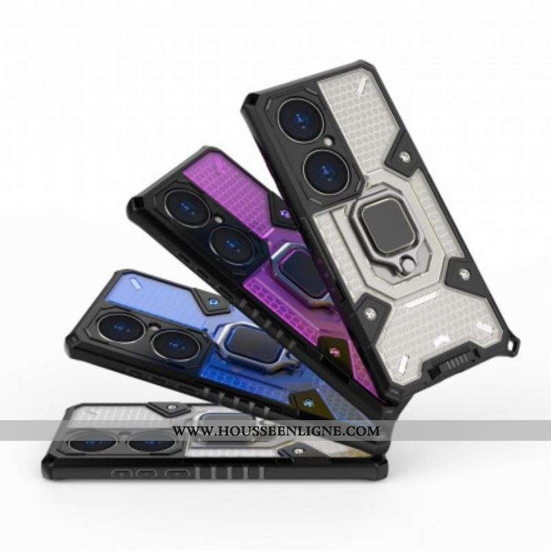 Coque Huawei P50 Pro Hybride Résistante Style Nid d'Abeille