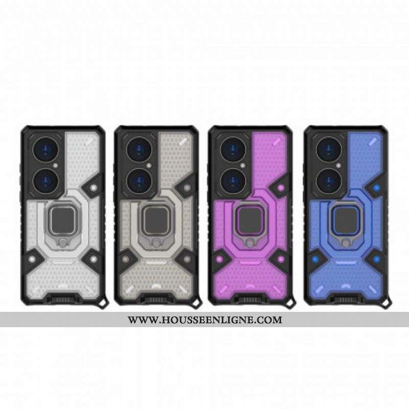 Coque Huawei P50 Pro Hybride Résistante Style Nid d'Abeille