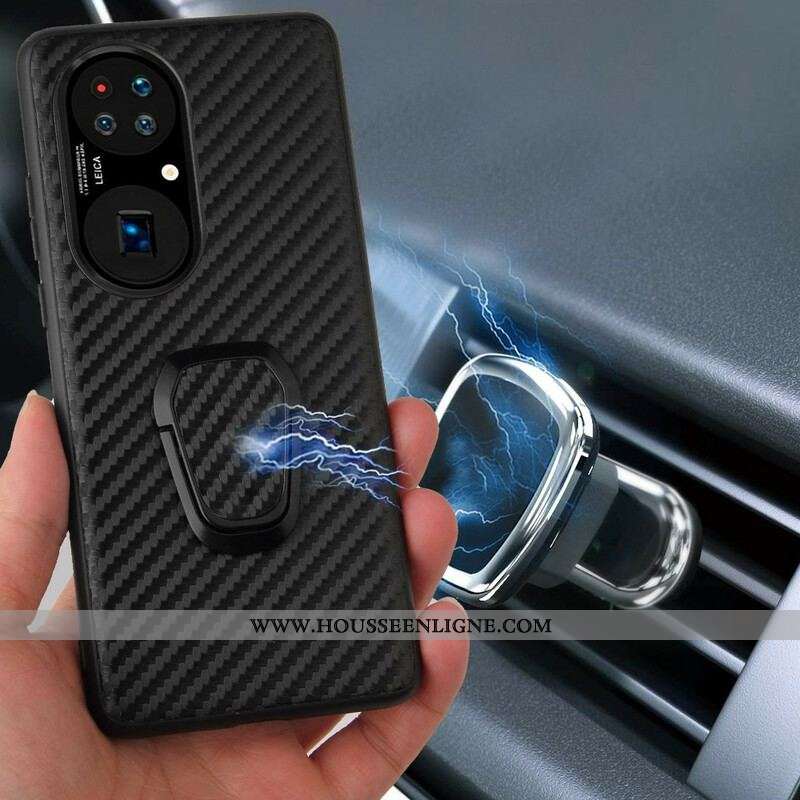 Coque Huawei P50 Pro Style Crocodile Anneau-Support