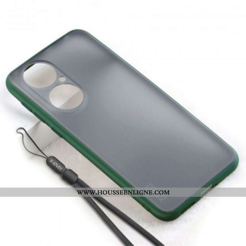Coque Huawei P50 Pro X-LEVEL Matte avec Lanière