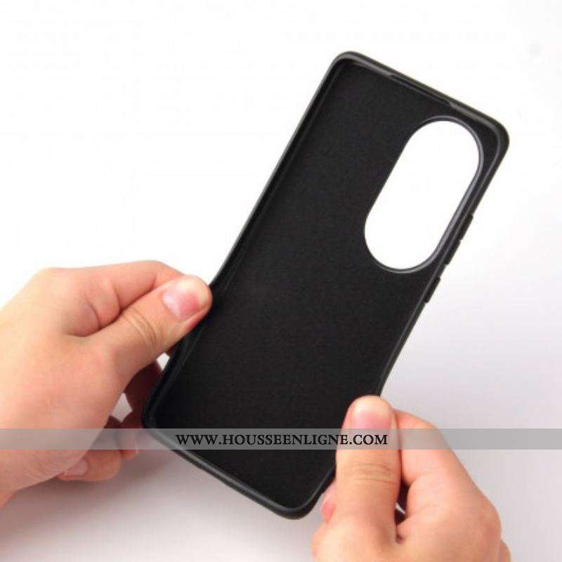 Coque Huawei P50 Style Crocodile Anneau-Support