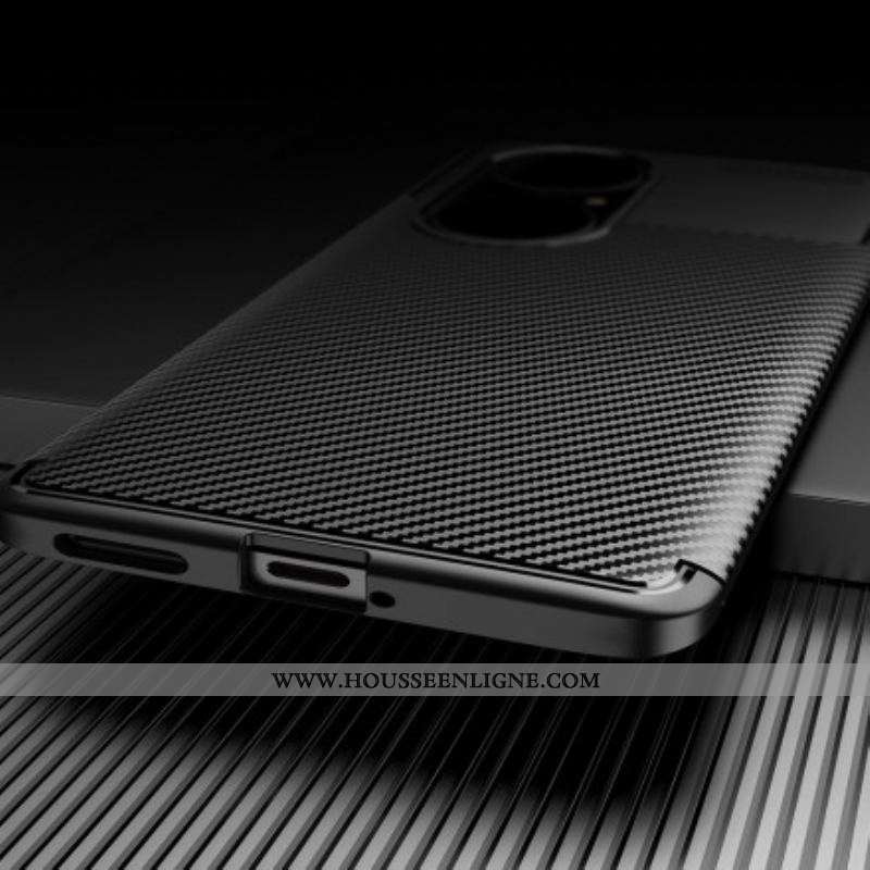 Coque Huawei P50 Texture Fibre Carbone Flexible