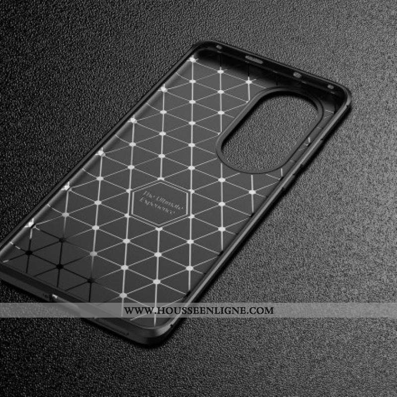 Coque Huawei P50 Texture Fibre Carbone Flexible